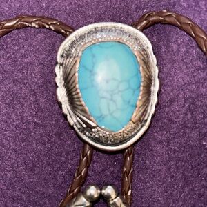 Silver & Turquoise Bolo tie